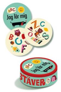 Jag lär mig bokstäver – kortspel från 5 år. Uppdragsgivare: Rabén & Sjögren. Uppdrag: konceptutveckling, projektledning, redaktörsjobb.